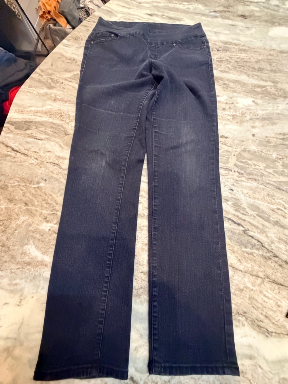 Jag Jeans Size 10 Dark Wash Straight Leg Denim Women Comfort Stretch